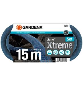 Wąż ogrodowy tekstylny GARDENA Liano Xtreme zestaw 1/2" 15 m 18465-20
