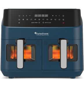Frytkownica beztłuszczowa TURBOTRONIC TT-DAF6W Niebieski z podwójnym koszem
