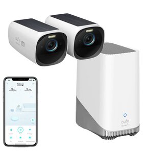 Kamera EUFY eufyCam 3 Zewnętrzna, Wi-Fi (2 szt.) + Stacja bazowa