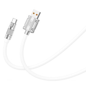 Kabel USB - USB-C XO NB227 6A 1.2 m Biały