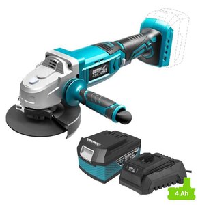 Szlifierka kątowa DEDRA DED7051 + Akumulator DEDRA DED7034 SAS+ALL 4Ah 18V + Ładowarka DEDRA DED7038 SAS+ALL
