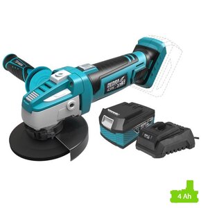 Szlifierka kątowa DEDRA DED7050 SAS+ALL + Akumulator DEDRA DED7034 SAS+ALL 4Ah 18V + Ładowarka DEDRA DED7038 SAS+ALL