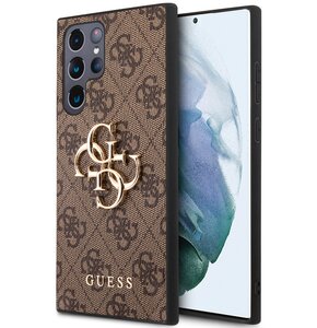 Etui GUESS 4G Big Metal Logo do Samsung Galaxy S23 Ultra Brązowy