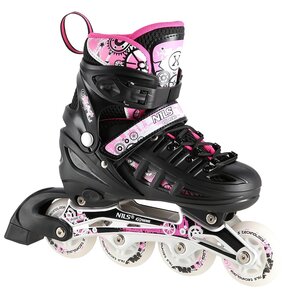 Łyżworolki NILS EXTREME NH10905 4w1 (rozmiar 39-42) Różowy