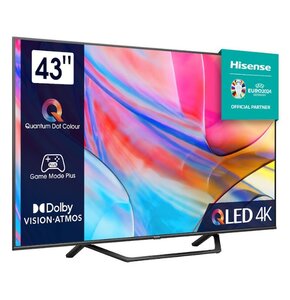 Telewizor HISENSE 43A7KQ 43'' QLED 4K VIDAA Dolby Atmos Dolby Vision
