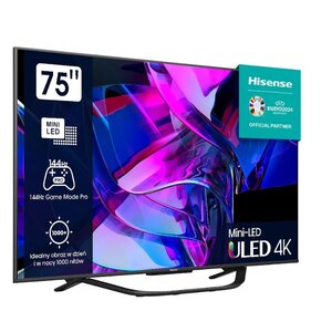 Telewizor HISENSE 75U7KQ 75" MINILED 4K 144 Hz VIDAA Dolby Atmos Dolby Vision HDMI 2.1