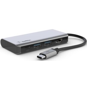Hub BELKIN AVC006BTSGY USB Typu C, Pasywny