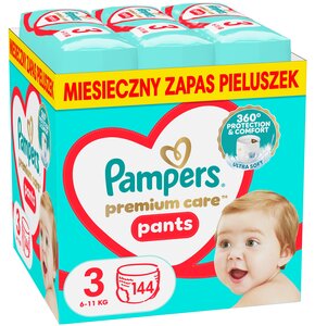 Pieluchomajtki PAMPERS Premium Care Pants 3 (144 szt.)