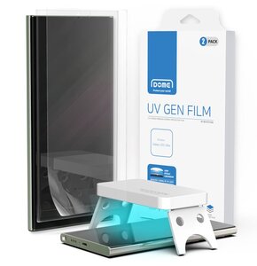 Folia ochronna WHITESTONE Dome UV Gen Film do Samsung Galaxy S23 Ultra (2szt.) + lampa