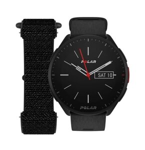 Zegarek sportowy POLAR Pacer S-L czarny + pasek na rzep M-L