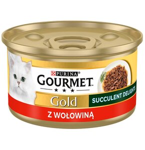 Karma dla kota GOURMET Gold Succulent Delights Wołowina 85 g
