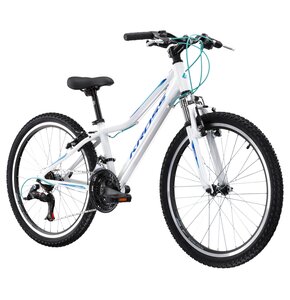 Rower młodzieżowy KROSS Esprit Junior 1.0 24 cale dla dziewczynki Biało-niebieski