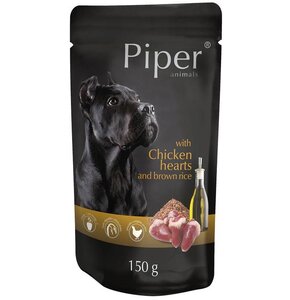Karma dla psa PIPER Animals Serca kurczaka z ryżem 150 g