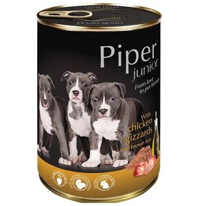 Karma dla psa PIPER Junior Żołądki kurczaka z ryżem 400 g