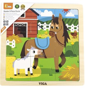 Puzzle VIGA Na podkładce: Koń 44624 (9 elementów)