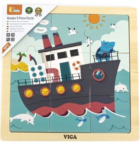 Puzzle VIGA Na podkładce: Statek 44630 (9 elementów)