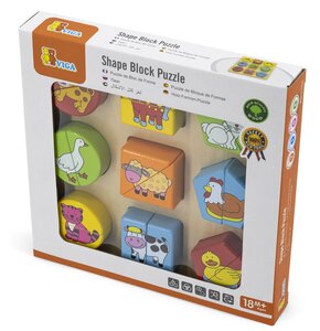 Puzzle VIGA Zwierzęta hodowlane 2w1 59585 (19 elementów)