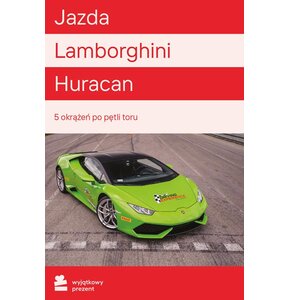 Karta podarunkowa WYJĄTKOWY PREZENT Jazda Lamborghini Huracan (5 okrążeń)
