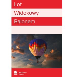 Karta podarunkowa WYJĄTKOWY PREZENT Lot Widokowy Balonem Pakiet-Multicity