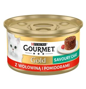 Karma dla kota GOURMET Gold Savoury Cake Wołowina z Pomidorami 85 g