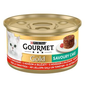 Karma dla kota GOURMET Gold Savoury Cake Wołowina z Pomidorami 85 g
