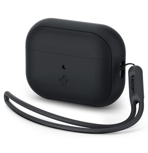 Etui na słuchawki SPIGEN Silicone Fit Strap do Apple Airpods Pro 1/2 Czarny
