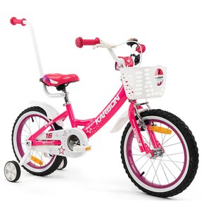 Rower dziecięcy KARBON Star 16 cali dla dziewczynki Różowy