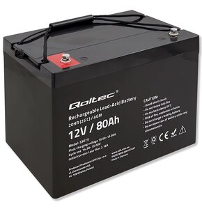 Akumulator QOLTEC 53075 80Ah 12V