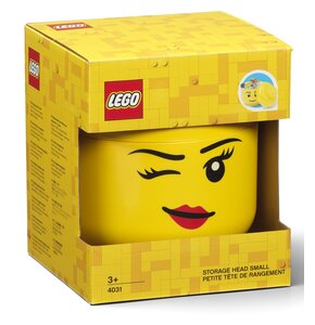 Pojemnik na LEGO mała głowa Dziewczynka oczko Zółty 40311727