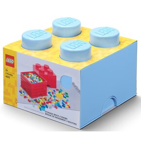 Pojemnik na LEGO klocek Brick 4 Jasnoniebieski 40031736