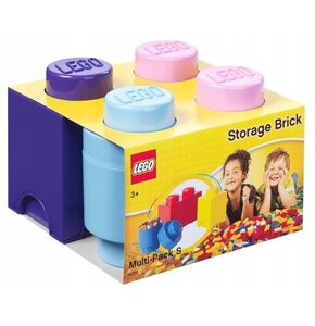 Zestaw pojemników na LEGO klocek Multi-Pack 3w1 Wielokolorowy 40140008