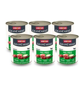 Karma dla psa ANIMONDA GranCarno Wołowina z dziczyzną i jabłkiem 6 x 800 g