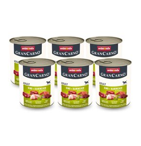 Karma dla psa ANIMONDA GranCarno Wołowina z królikiem i ziołami 6 x 800 g
