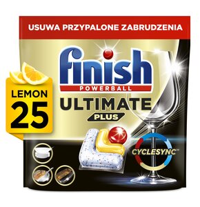 Kapsułki do zmywarek FINISH Powerball Ultimate Plus All In 1 Lemon - 25 szt.