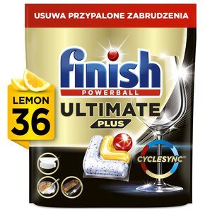 Kapsułki do zmywarek FINISH Powerball Ultimate Plus All In 1 Lemon - 36 szt.