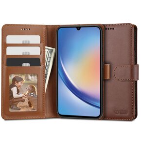 Etui TECH-PROTECT Wallet do Samsung Galaxy A34 5G Brązowy