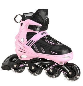 Łyżworolki NILS EXTREME NA11230A (43-45) Różowo-czarny