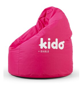 Pufa worek DIABLO CHAIRS Kido L Różowy 110 x 80 cm