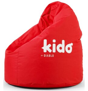 Pufa worek DIABLO CHAIRS Kido L Czerwony 110 x 80 cm
