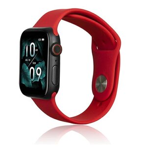 Pasek BELINE Silicone do Apple Watch 2/3/4/5/6/7/8/SE/SE 2/Ultra (42/44/45/49mm) Czerwony