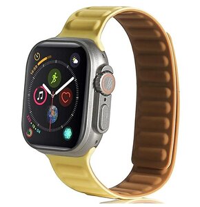 Pasek BELINE Magnetic do Apple Watch 2/3/4/5/6/7/8/SE/SE 2/Ultra (42/44/45/49mm) Żółty