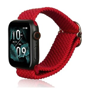 Pasek BELINE Textile do Apple Watch 2/3/4/5/6/7/8/SE/SE 2/Ultra (42/44/45/49mm) Czerwony