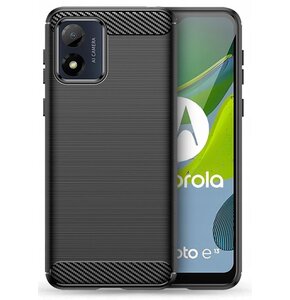 Etui TECH-PROTECT TPUCarbon do Motorola Moto E13 Czarny