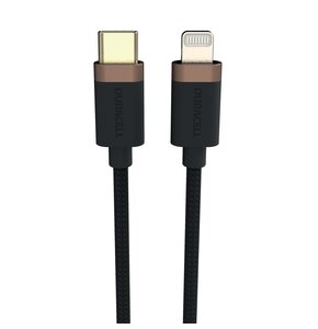 Kabel USB-C - Lightning DURACELL USB9012A 1 m Czarny
