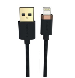 Kabel USB - Lightning DURACELL USB7012A 1 m Czarny