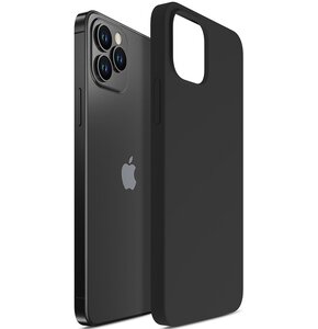 Etui 3MK Silicone Case do Apple iPhone 12 Pro Max Czarny