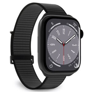 Pasek PURO Nylon Sport do Apple Watch (42/44/45/49mm) Czarny