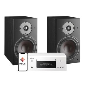 Zestaw stereo DENON RCDN-11 (Biały) + Kolumny głośnikowe DALI OBERON 3 (Czarne)