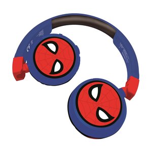 Słuchawki nauszne LEXIBOOK Spiderman 2 w 1 Niebiesko-czerwony
