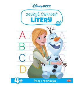 Disney Uczy Kraina Lodu Zeszyt ćwiczeń Litery UDZ-9303